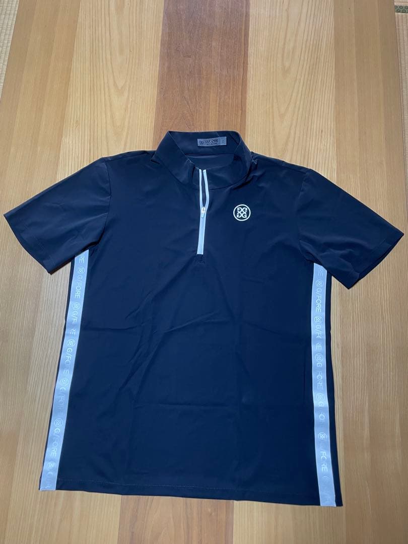 【超美品】G/FORE ジーフォアメンズシャツ接触冷感ブラック