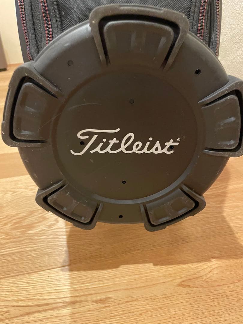 Titleist ゴルフキャディバッグ 黒/白/赤 プロツアーモデル