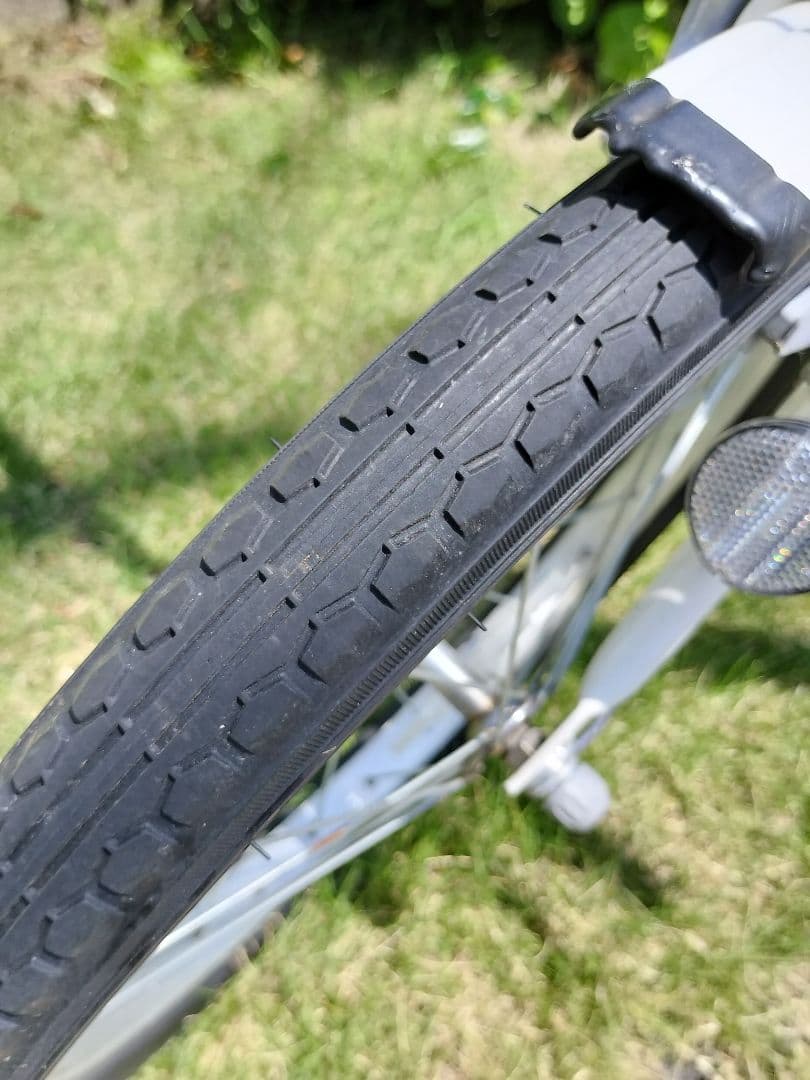 折りたたみ自転車 ホワイト　ブリジストン