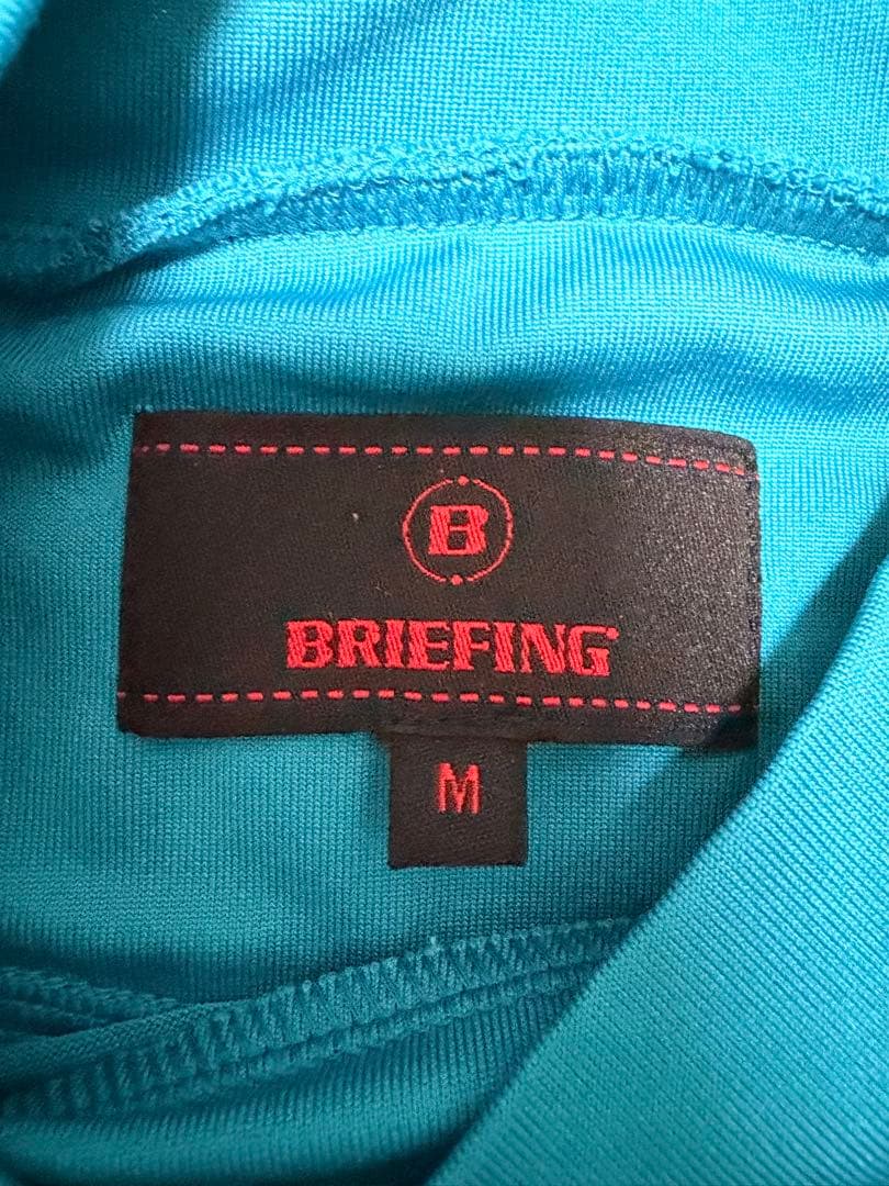 【美品】ブリーフィング　ブルー　モックTシャツ　M
