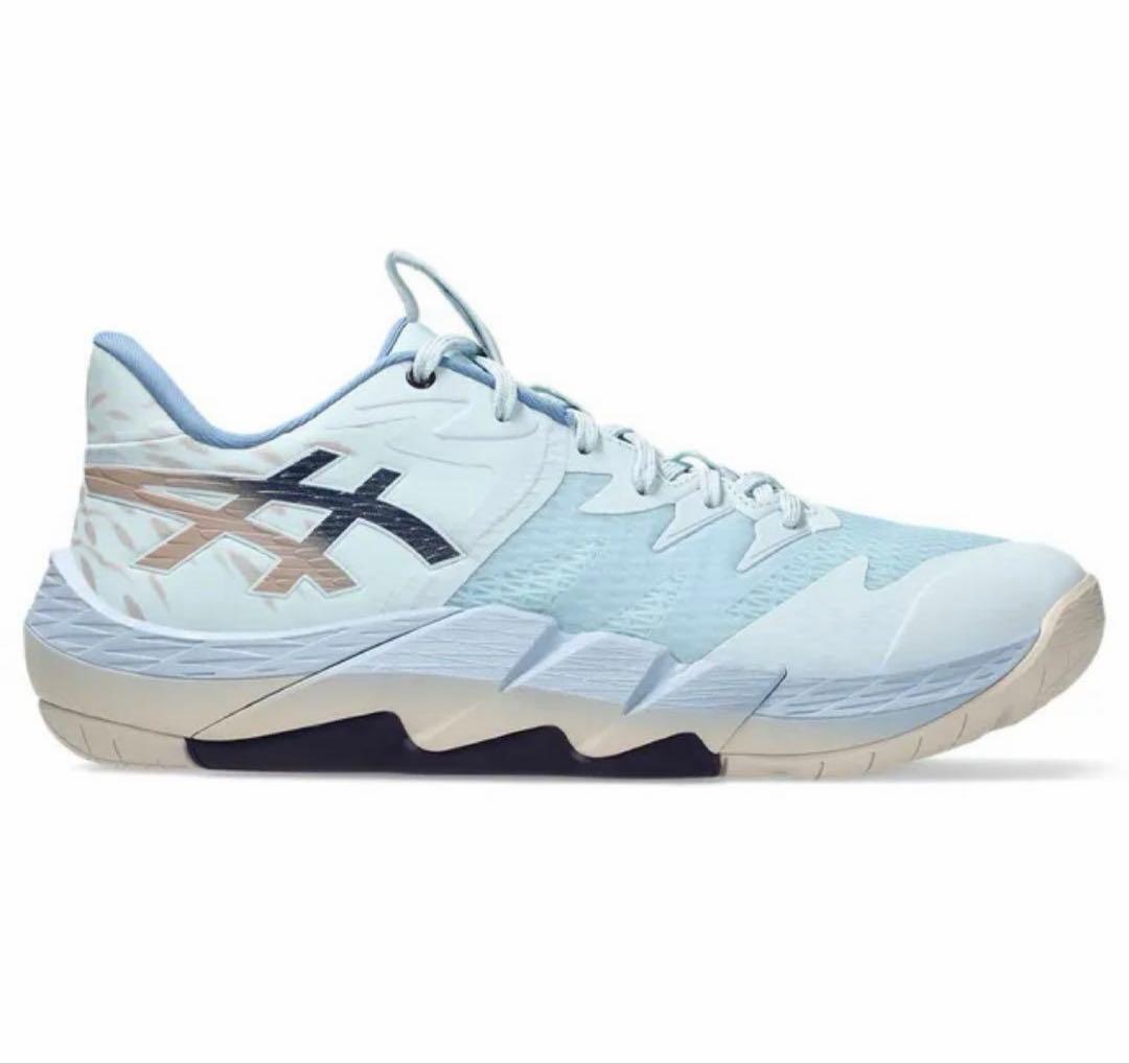 asics バスケットボールシューズ ライトブルー サイン入り