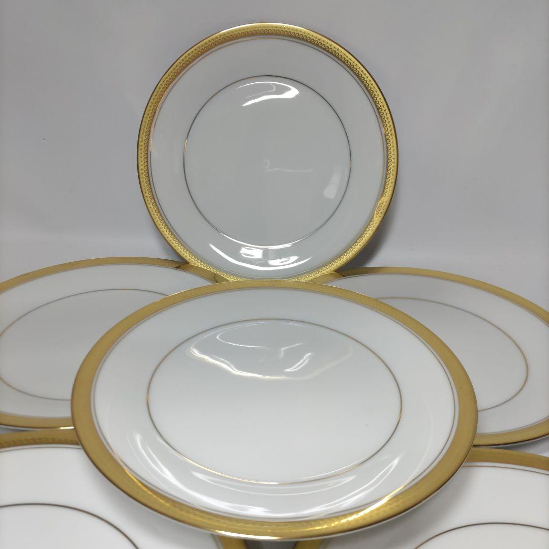 未使用品 ノリタケ BALMORAL バルモラル 金彩プレート6枚 21cm