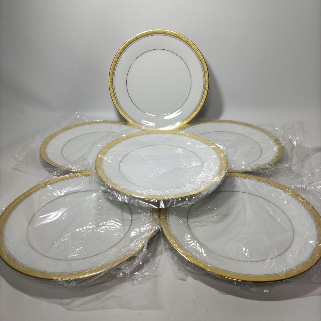 未使用品 ノリタケ BALMORAL バルモラル 金彩プレート6枚 21cm