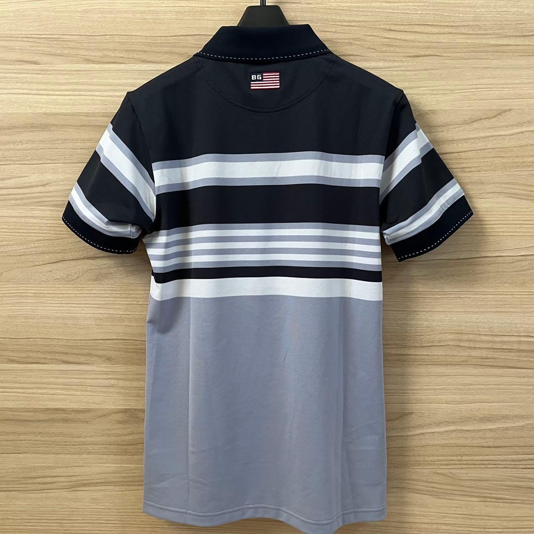新品★24,200円 BRIEFINGゴルフ 半袖ポロシャツ マリンストライプS