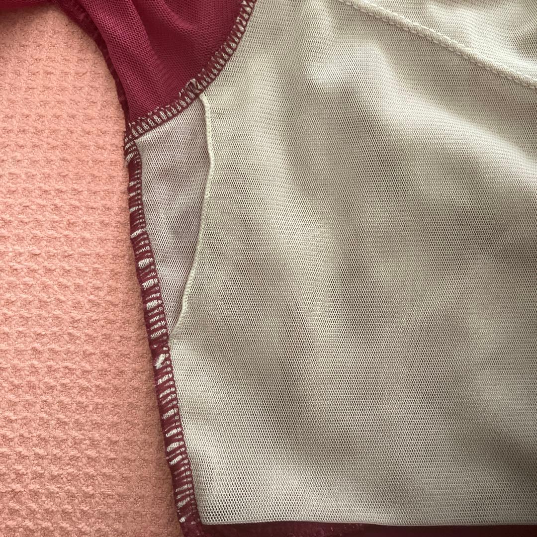 シルフィーヌ sylphynes 刺繍 バレエレオタード 長袖 ボルドー 38