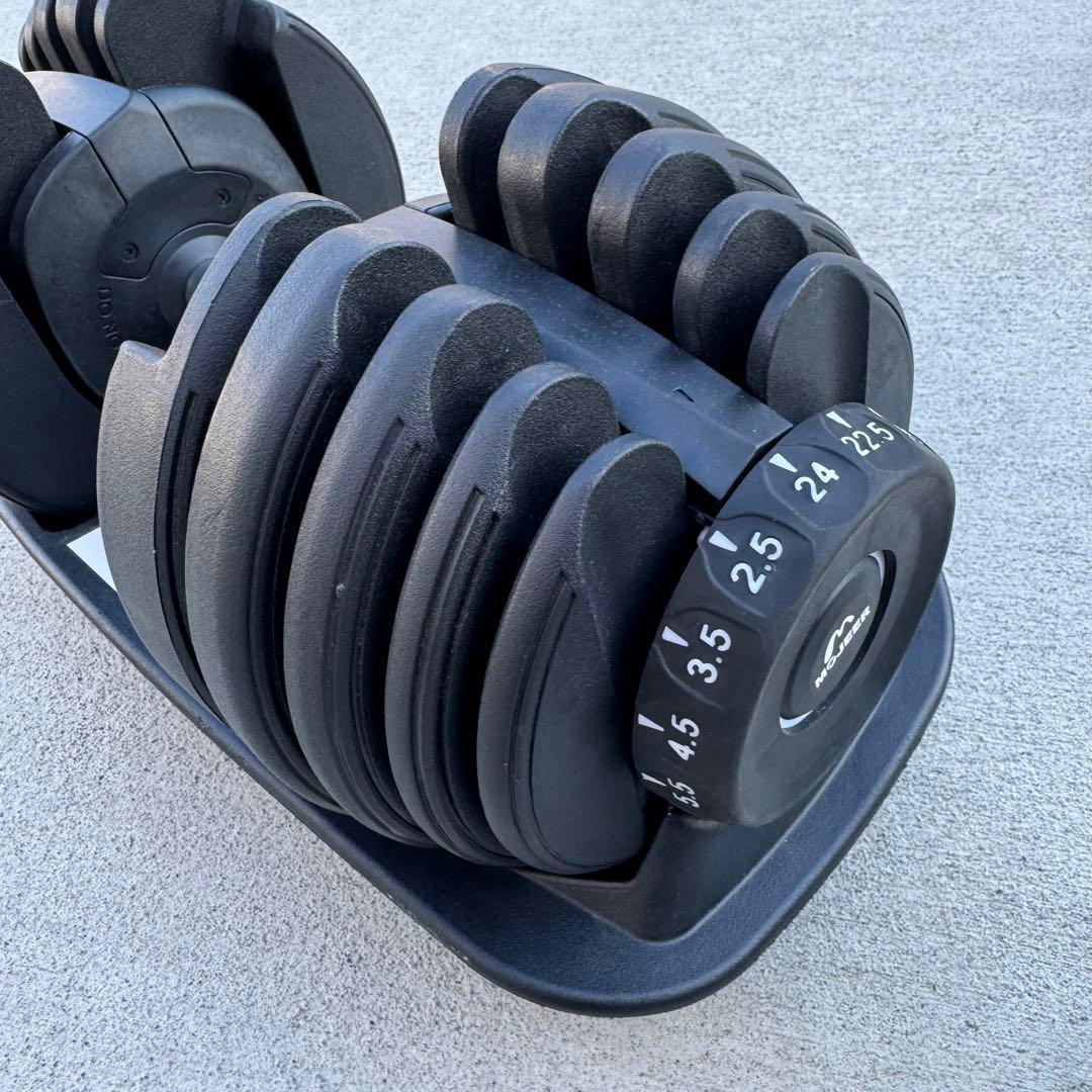 ②可変式ダンベル　24KG　筋トレ