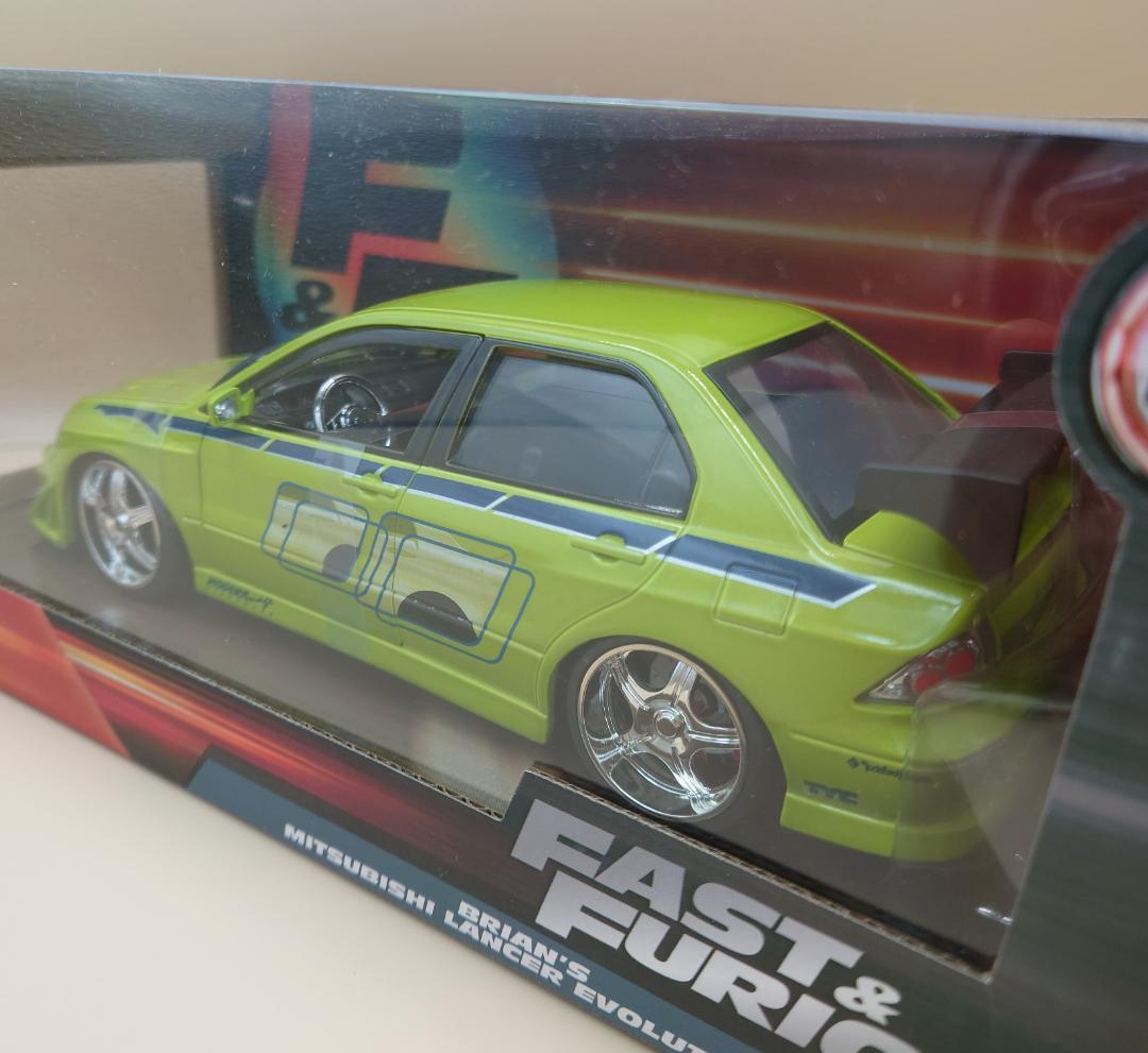 1/24 三菱 ランエボⅦ ワイルドスピード ジャダトイズ製ダイキャストミニカー
