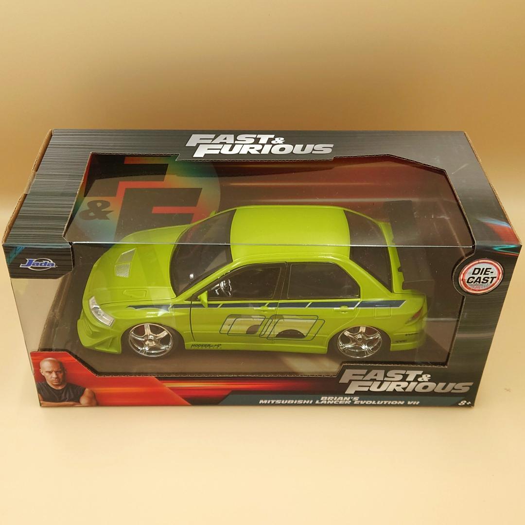 1/24 三菱 ランエボⅦ ワイルドスピード ジャダトイズ製ダイキャストミニカー