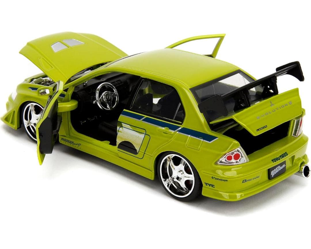 1/24 三菱 ランエボⅦ ワイルドスピード ジャダトイズ製ダイキャストミニカー