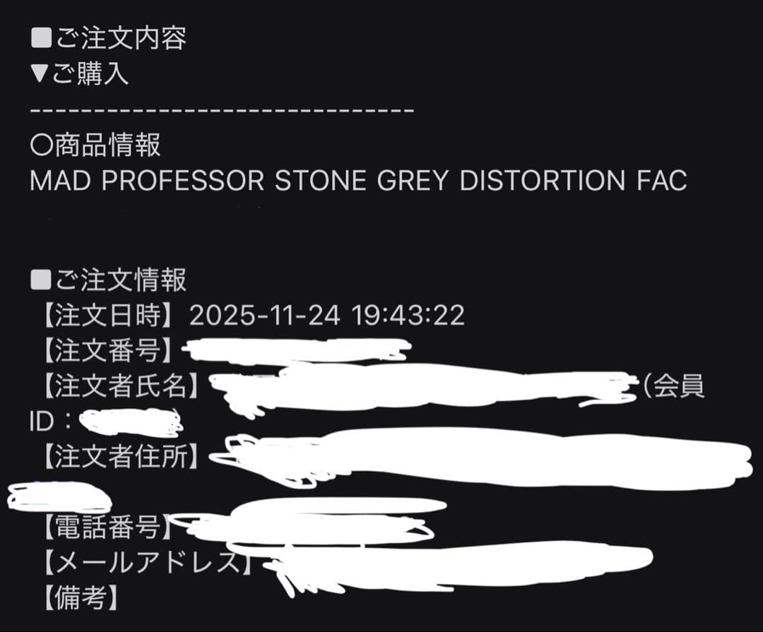 ギター MAD PROFESSOR STONE GLAY DISTORTION