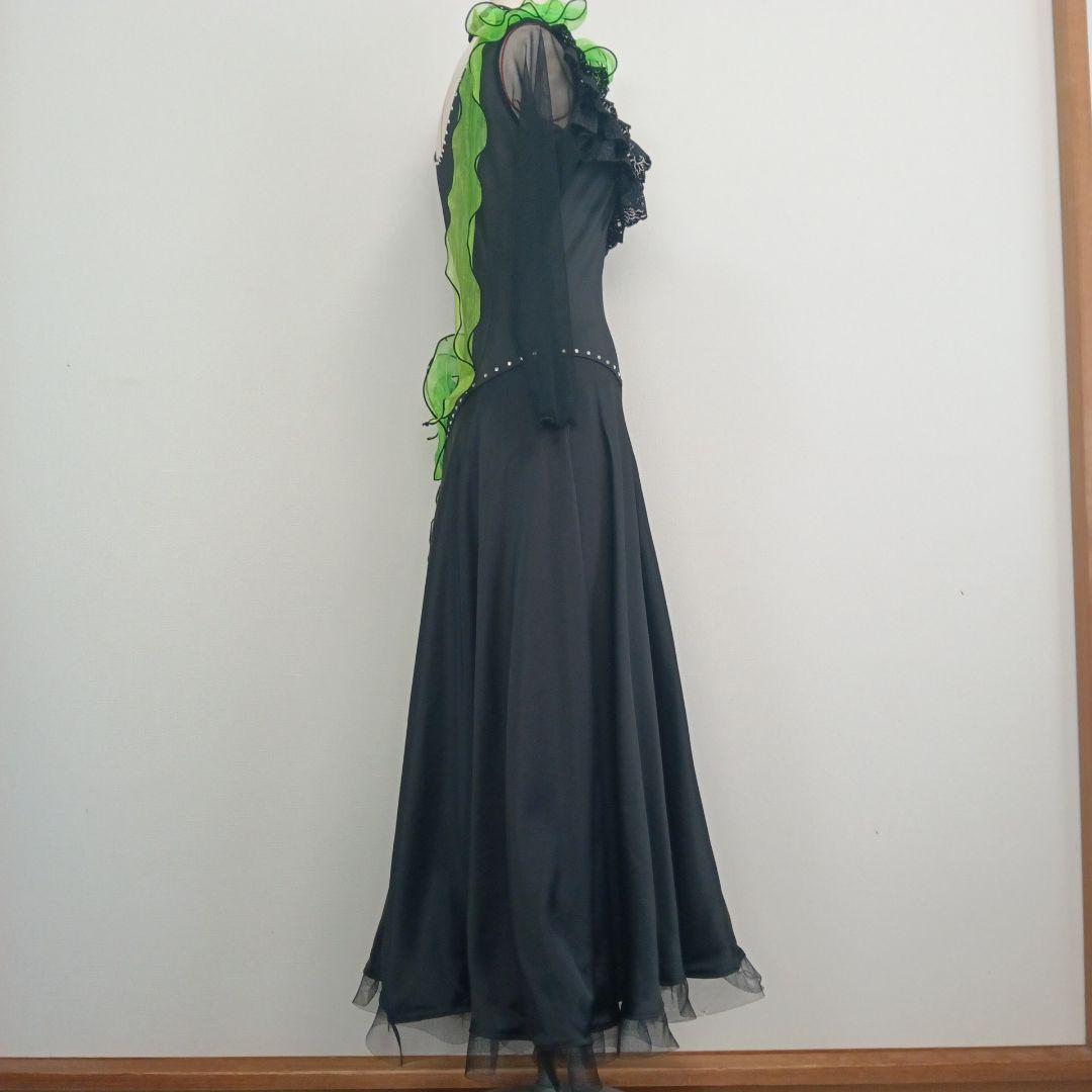 中古ハンドメイド　社交ダンス　スワロ付き　ワンピース　ドレス