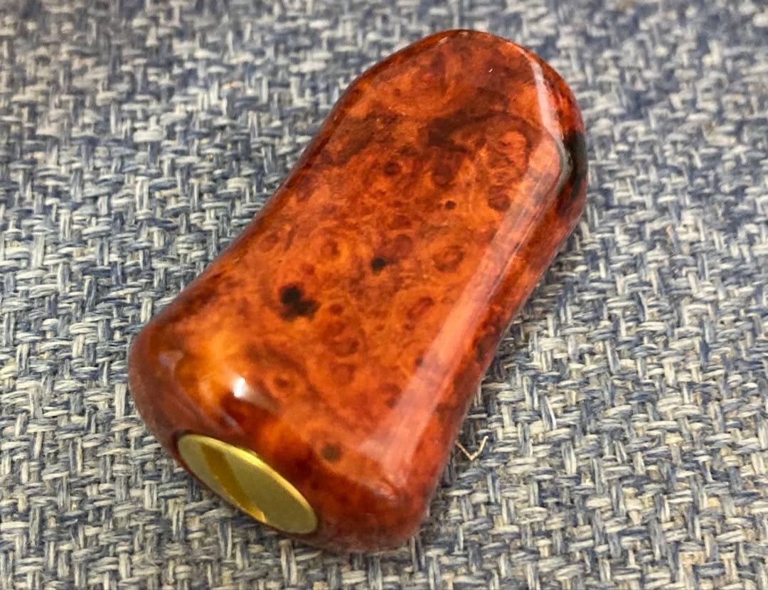 わたらせ樹脂工房製本花梨瘤葡萄杢ノブ　シマノ用左
