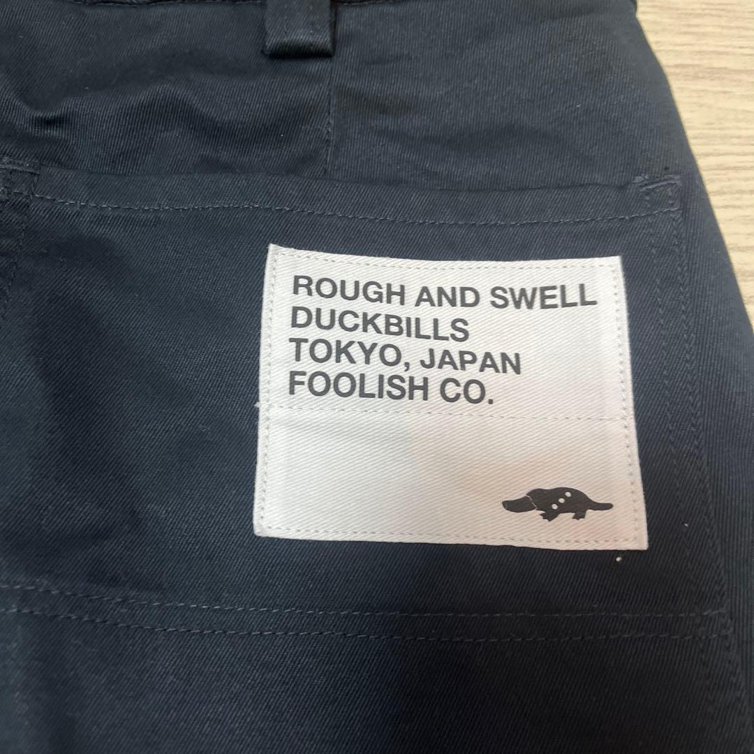 rough and swell パンツ　紺　新品　メンズ　ゴルフ　ラフアンド　L