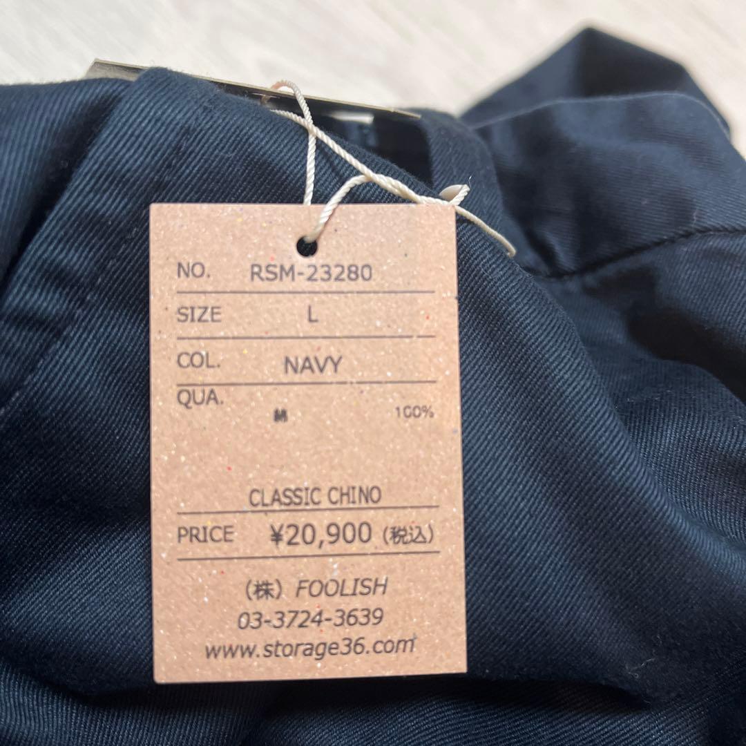 rough and swell パンツ　紺　新品　メンズ　ゴルフ　ラフアンド　L