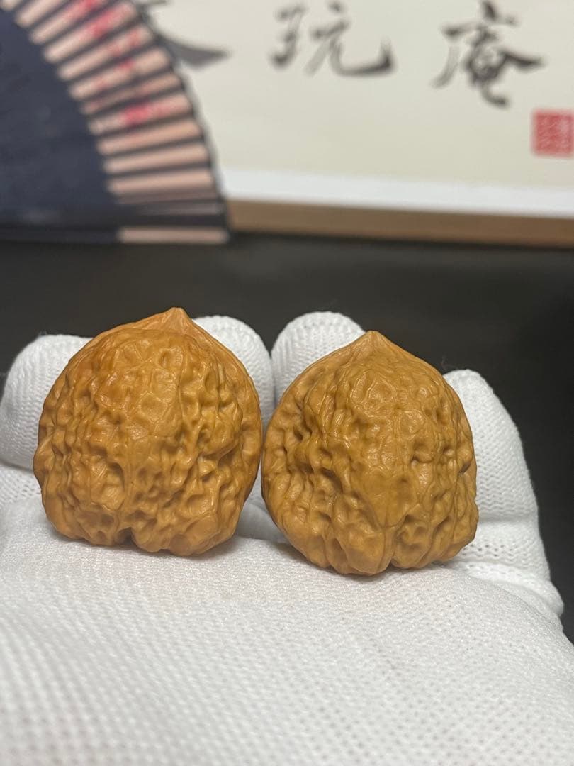 ❤️新入荷❤️No.621❤️文玩くるみ（文玩核桃） 鉄くるみの蛤蟆头