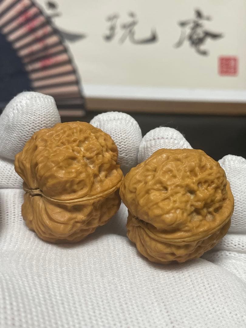 ❤️新入荷❤️No.621❤️文玩くるみ（文玩核桃） 鉄くるみの蛤蟆头