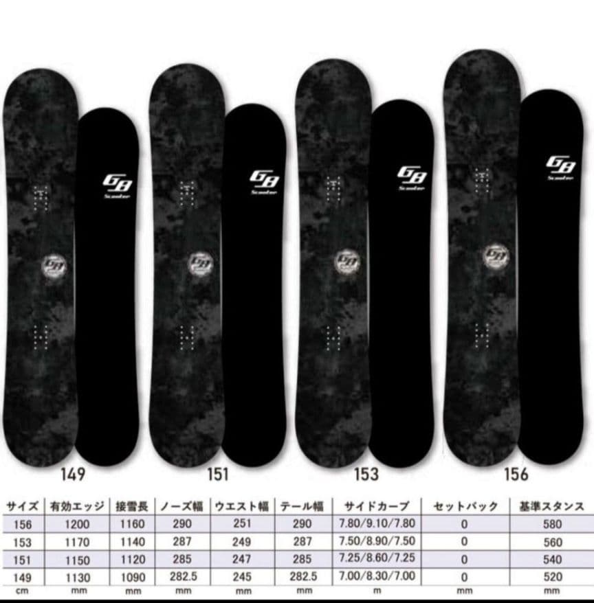 scooter G8 149 22-23モデル　スクーター　スノーボード　板