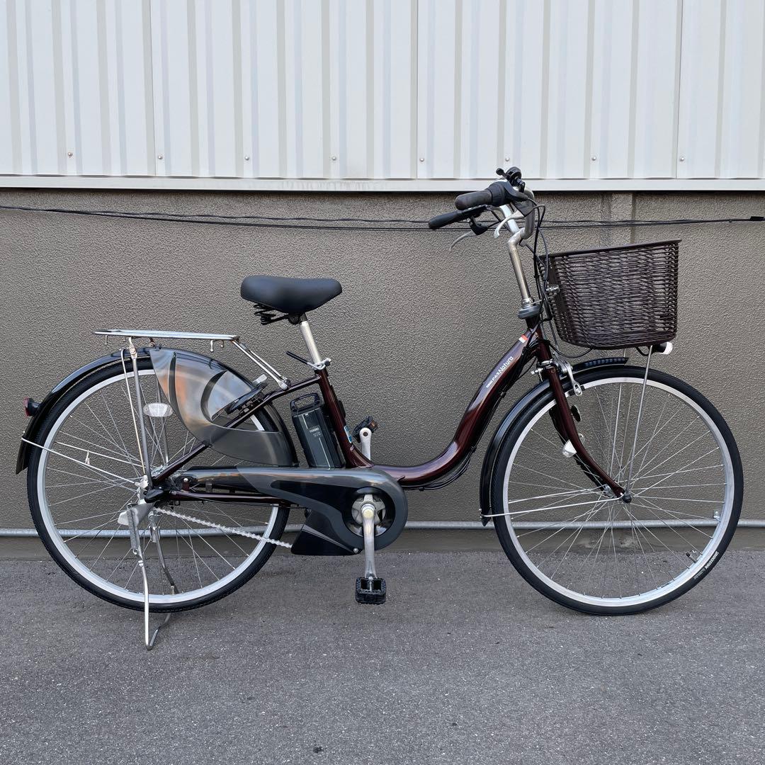 ヤマハ電動アシスト自転車26インチ 12.3Ah ブラウン