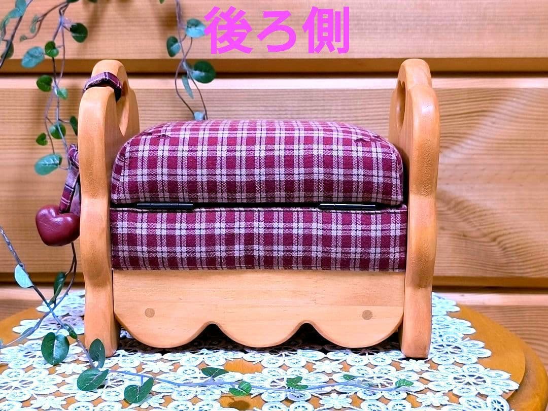 ⭐️アメリカンカントリー雑貨❤オットマンの小物入れ ☘️ハート❤ドールベンチにも