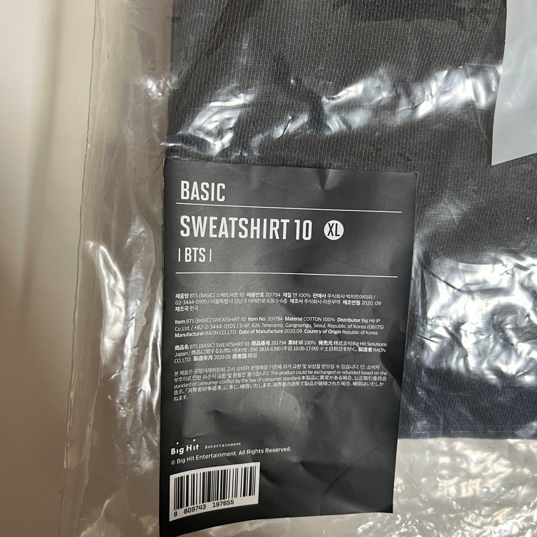 BTS　バンタン　BASIC　SWEATSHIRT　10　ＸＬ　トレーナー0