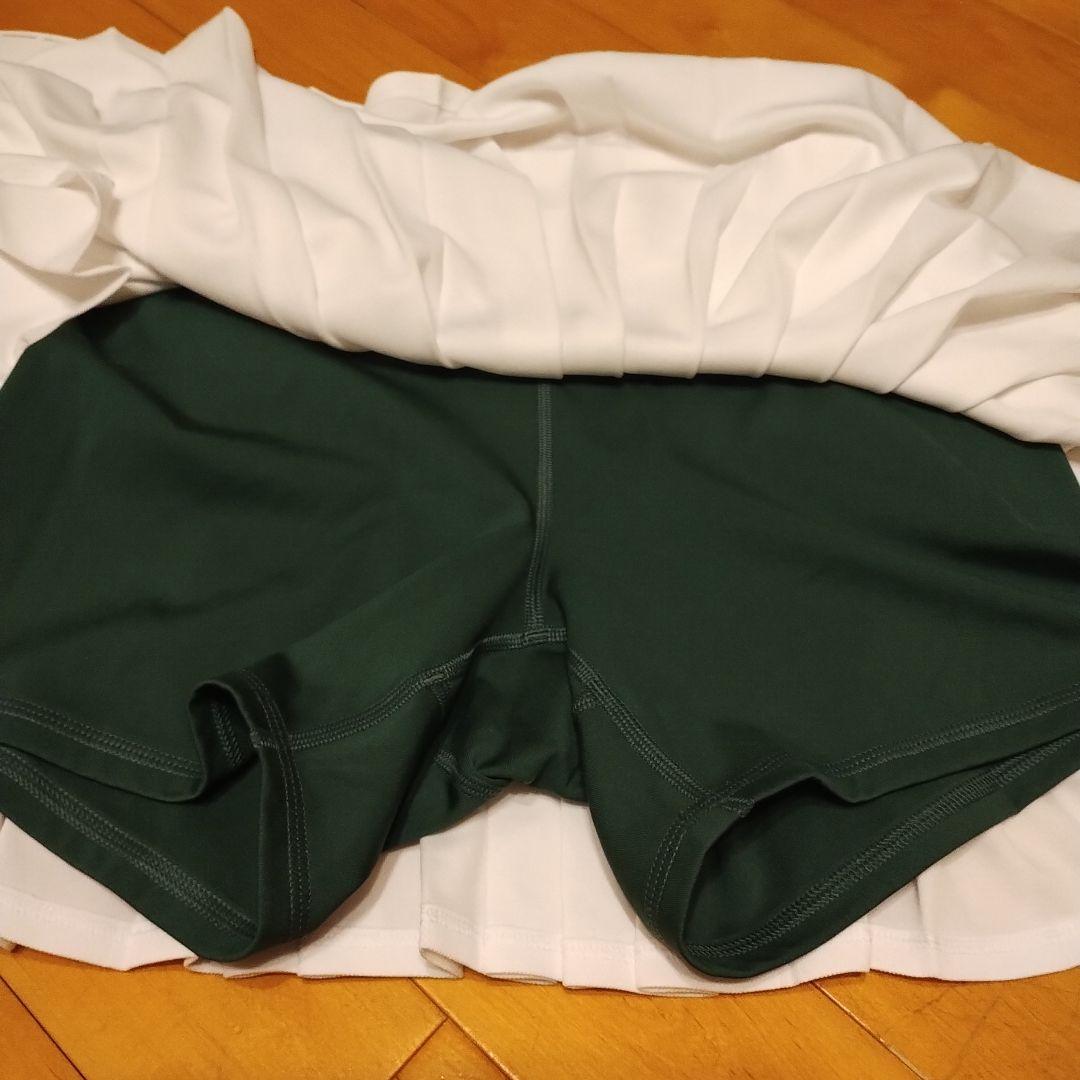 LACOSTE ホワイト プリーツスカート 38