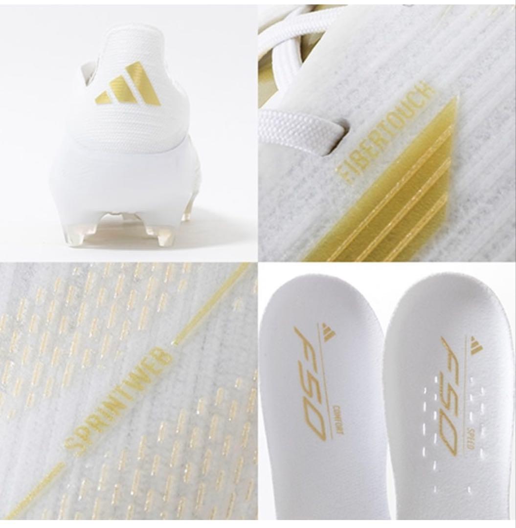 F50 ELITE FG (エリート)フットウェアホワイト ゴールド27.5cm