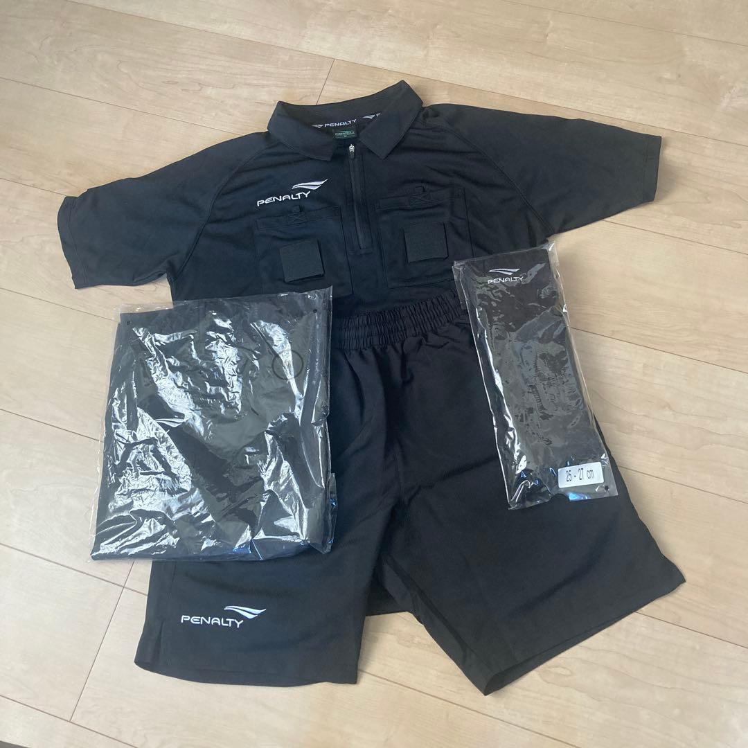 サッカー審判服４点セット　未使用M