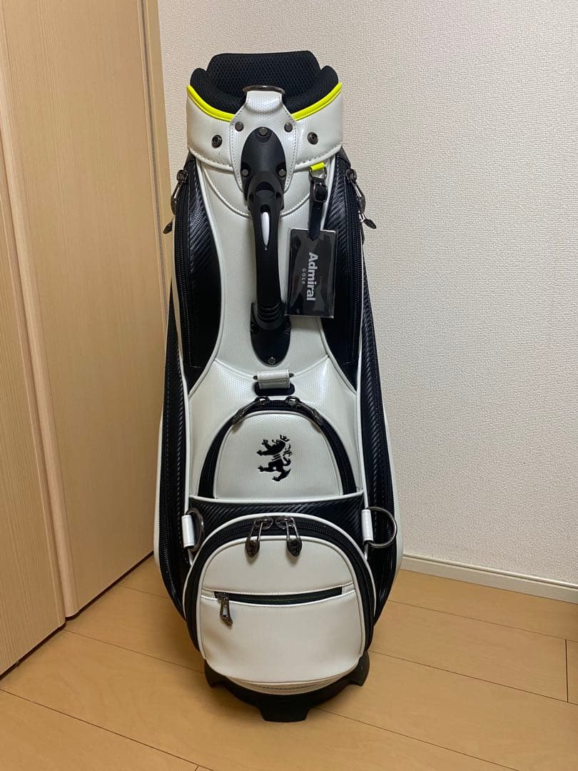 ADMRIAL ゴルフバッグ ホワイト ブラック
