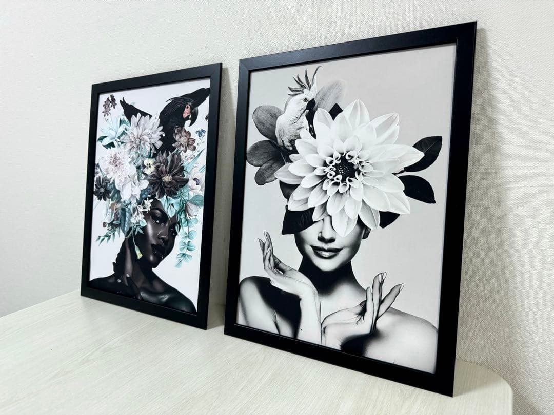 No.224フレーム付きキャンバスアート　オシャレ絵画　ブランドアートポスター
