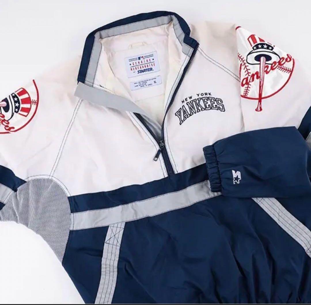 New York Yankees希少プルオーバー ハーフジップ ヤンキース 古着