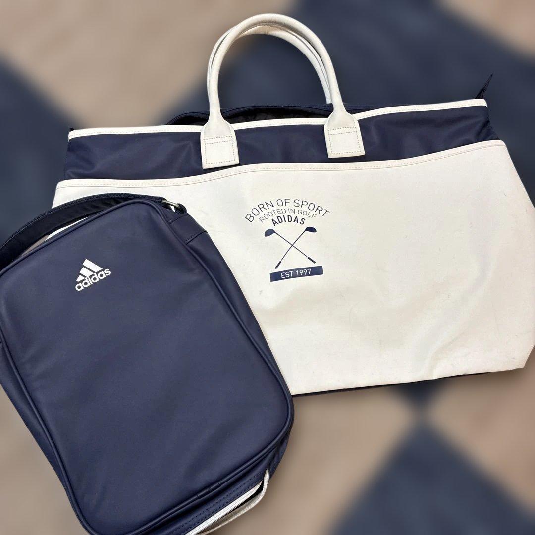adidas ゴルフバッグ ゴルフシューズバックのセット売り