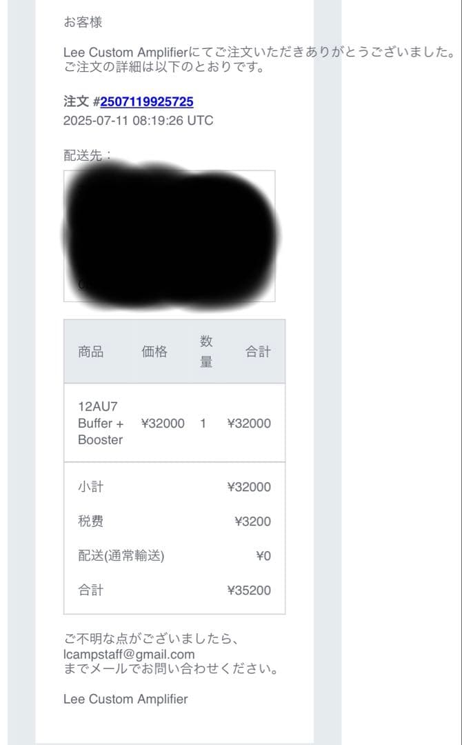 ギター Lee Custom Amplifier 12AU7 BufferBooster
