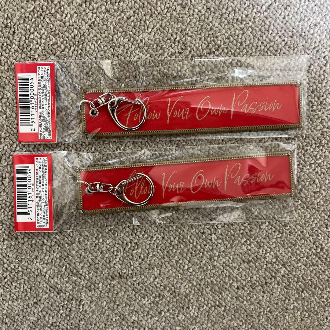 B'z ギターピック型ファスナーマスコット & FYOP キーホルダー 2個
