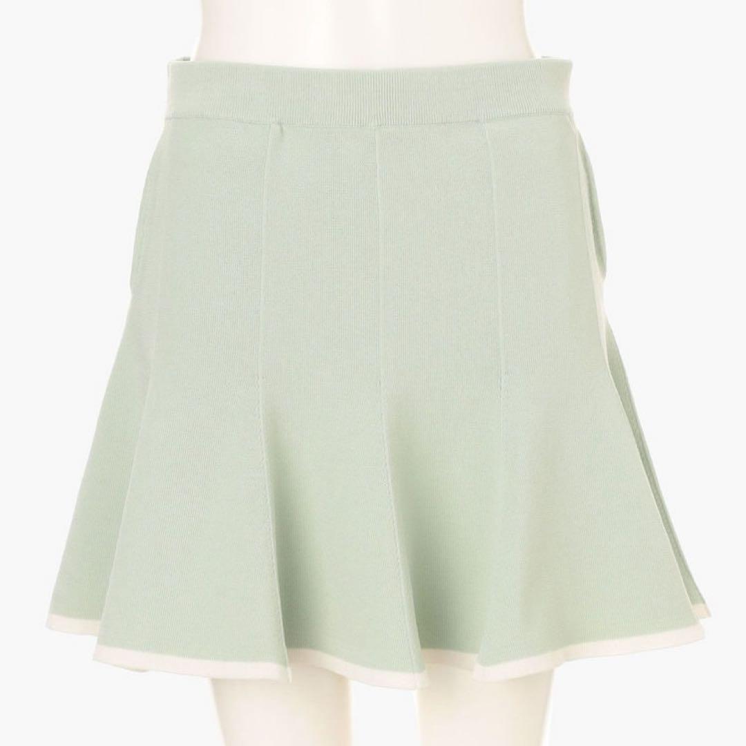 新品　BRIEFING WR BI-COLOR FLARE KNIT SKIRT