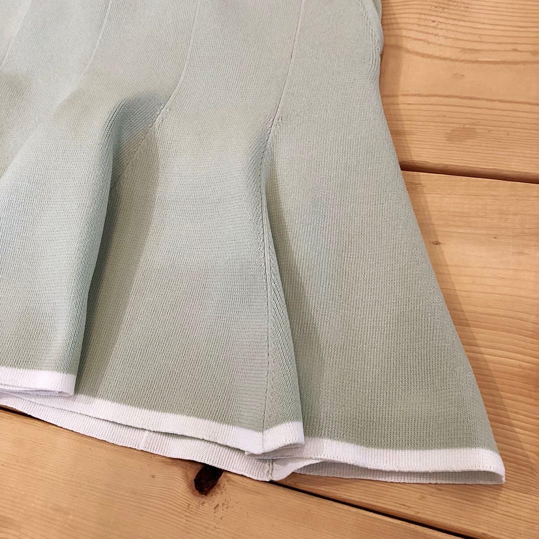 新品　BRIEFING WR BI-COLOR FLARE KNIT SKIRT