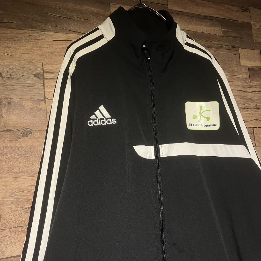 adidas　ジャージ　セットアップ　黒/白/JFA/サッカー協会　サイズL