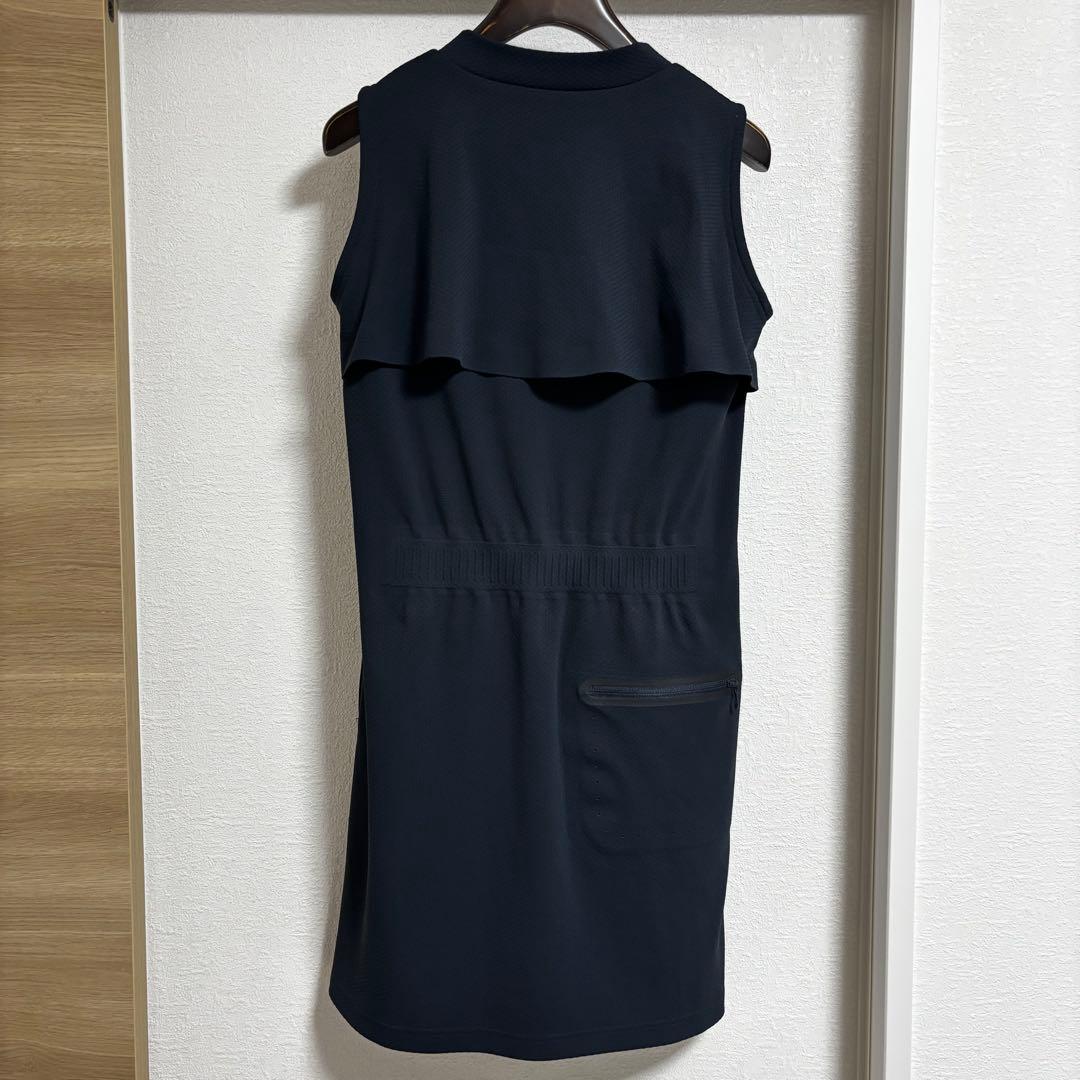 【美品】PGG パーリーゲイツ ハイネックノースリーブワンピース 黒 0