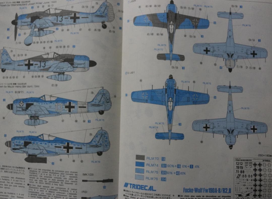 トライマスター製　フォッケ・ウルフＦｗ１９０A－8 　 １／４８