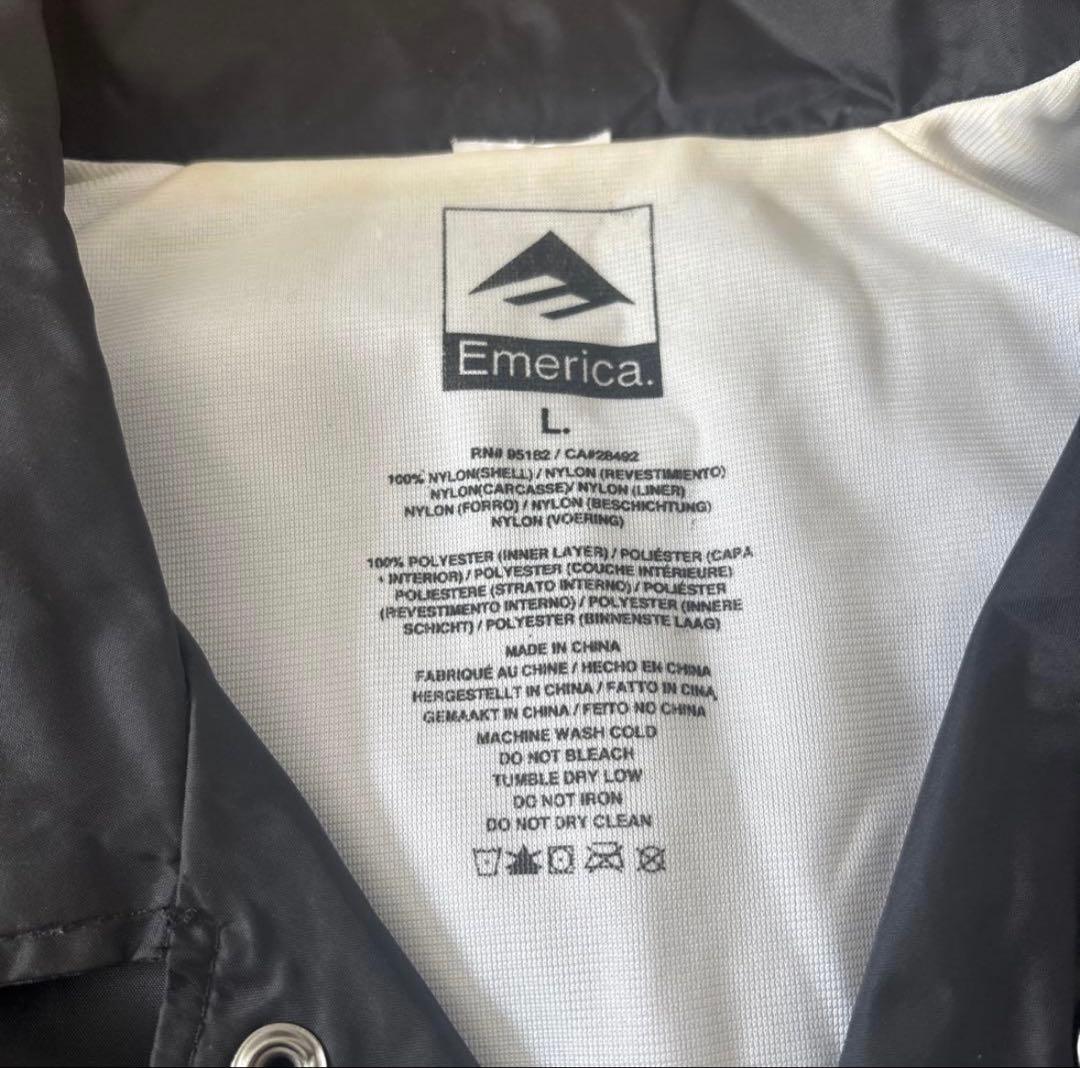 MWAM x Emerica コラボコーチジャケット ブラックLサイズ