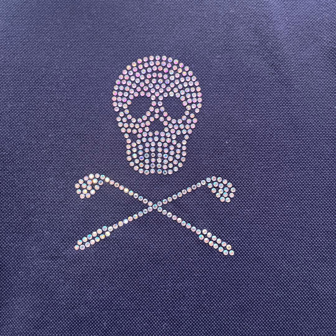 MARK & LONA スカル刺繍ポロシャツ ニットセーター