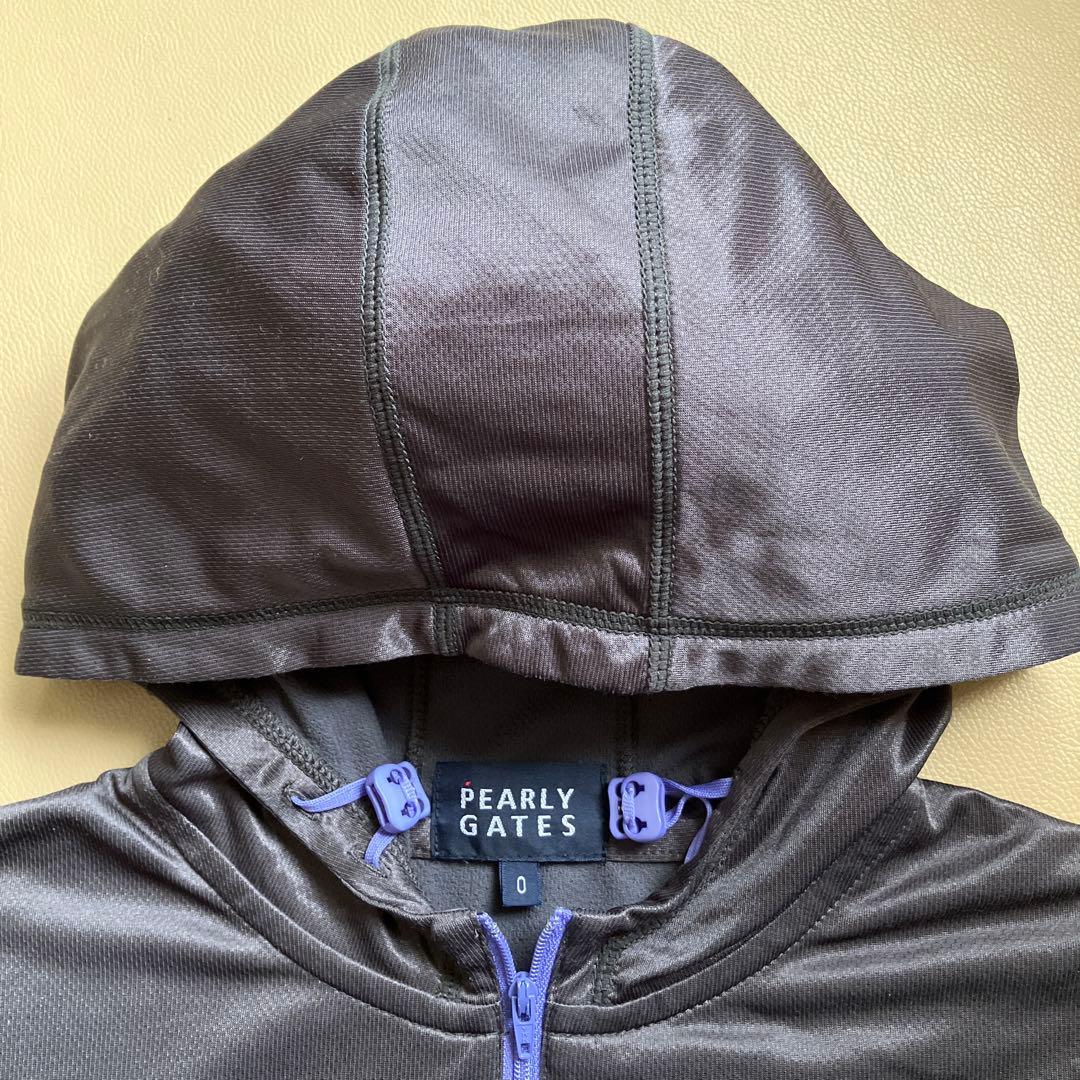 【美品】パーリーゲイツPEARLY GATES レディース長袖パーカー サイズ0