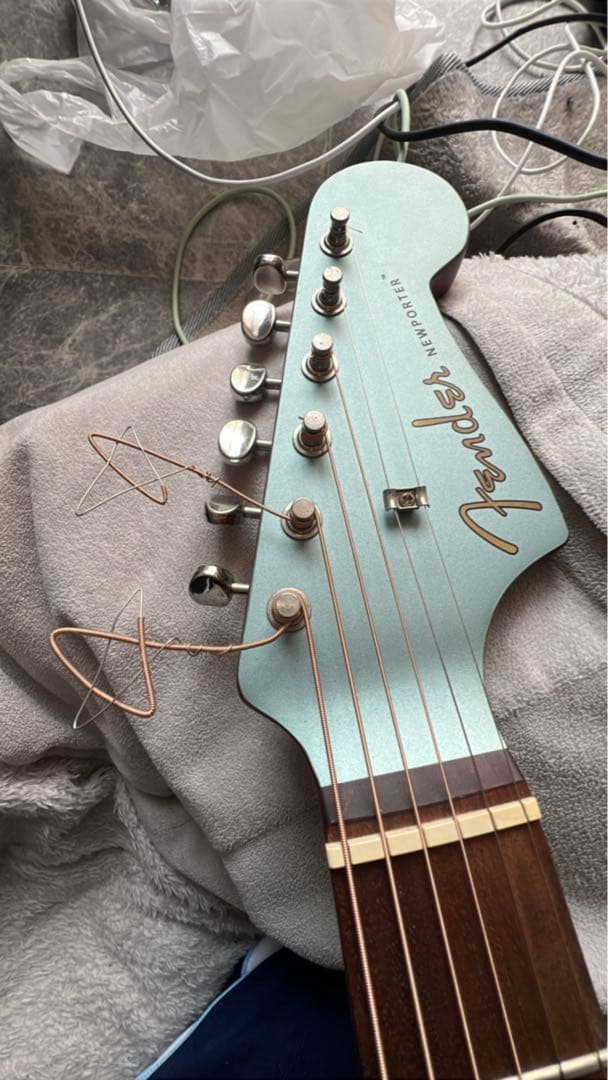 Fender アコースティックギター エレアコ　水色