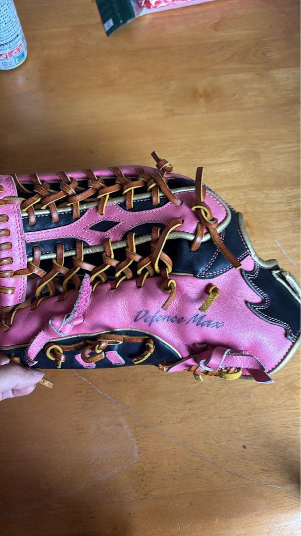 Wilson Defence Max 軟式グローブ ピンク/黒