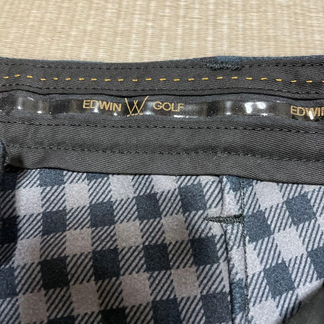 さらにお値下げ❗️EDWINエドウィンゴルフ迷彩柄裏地あっかたパンツウェアLサイズ