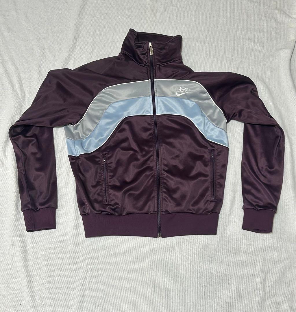 80s NIKE 紺タグ TM表記 日本製 トラックジャケット ジャージ M