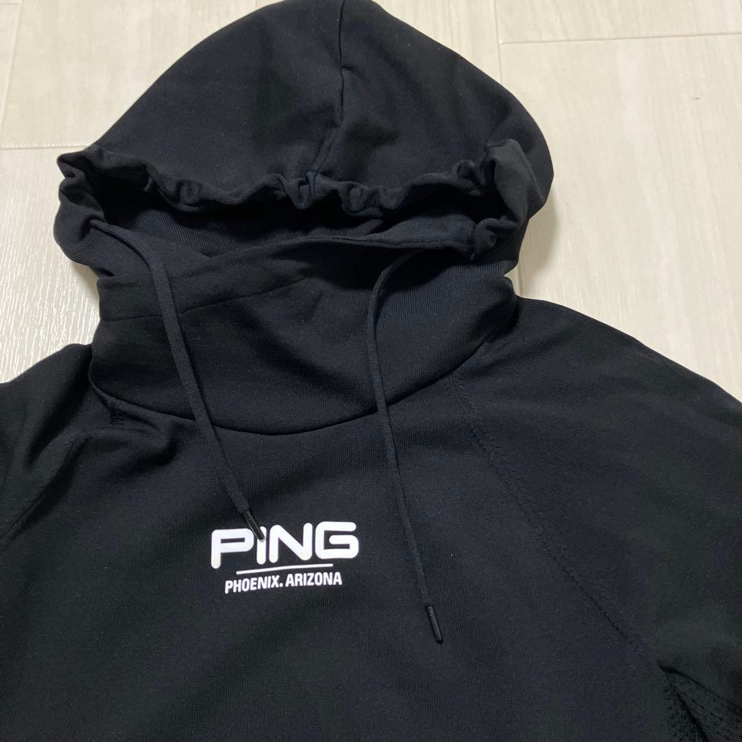 PING フーディ パーカー ブラック　M