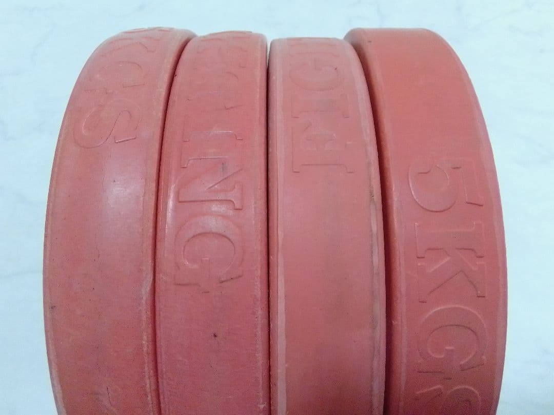 ファイティングロード ダンベル ラバー付 5kg×4=20kg 28mm ①'