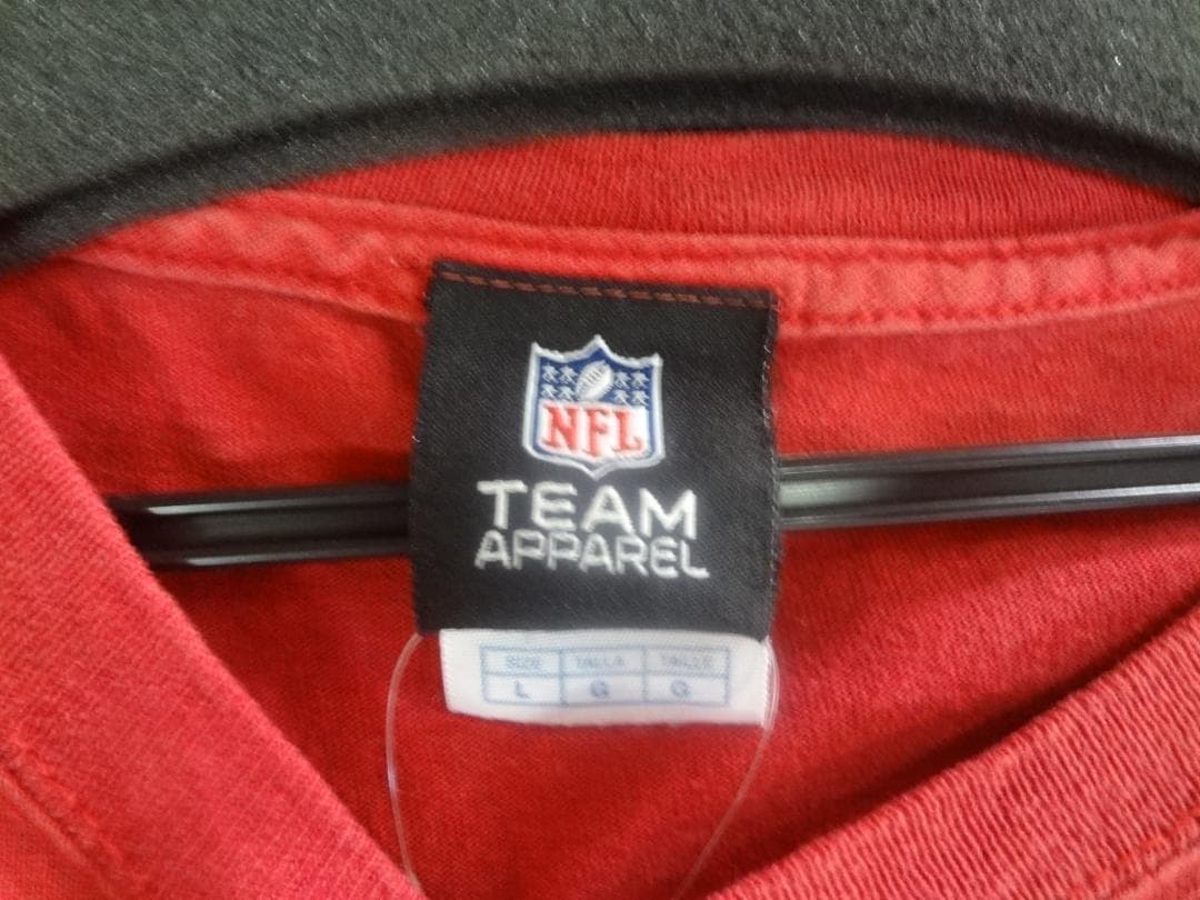 秋SALE　　49ers ロゴ Tシャツ 赤 USAヴィンテージアメフトTシャツ