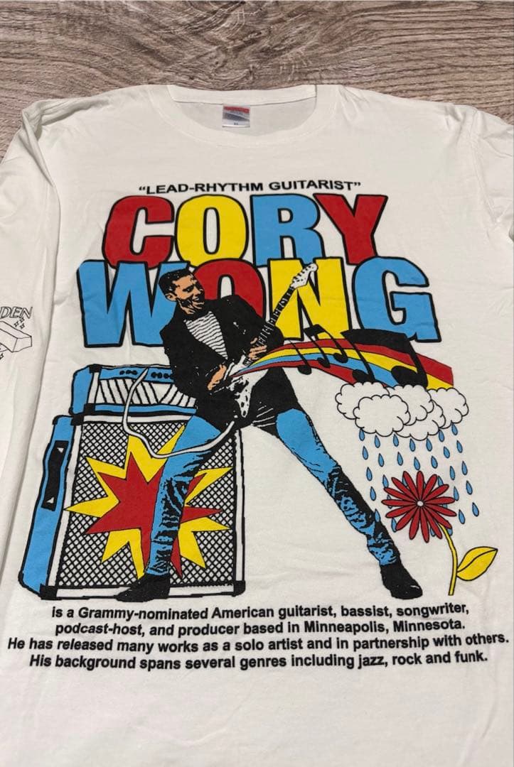 ★希少！ Cory Wong 公式ロングTシャツ/ホワイト/XL/メンズ