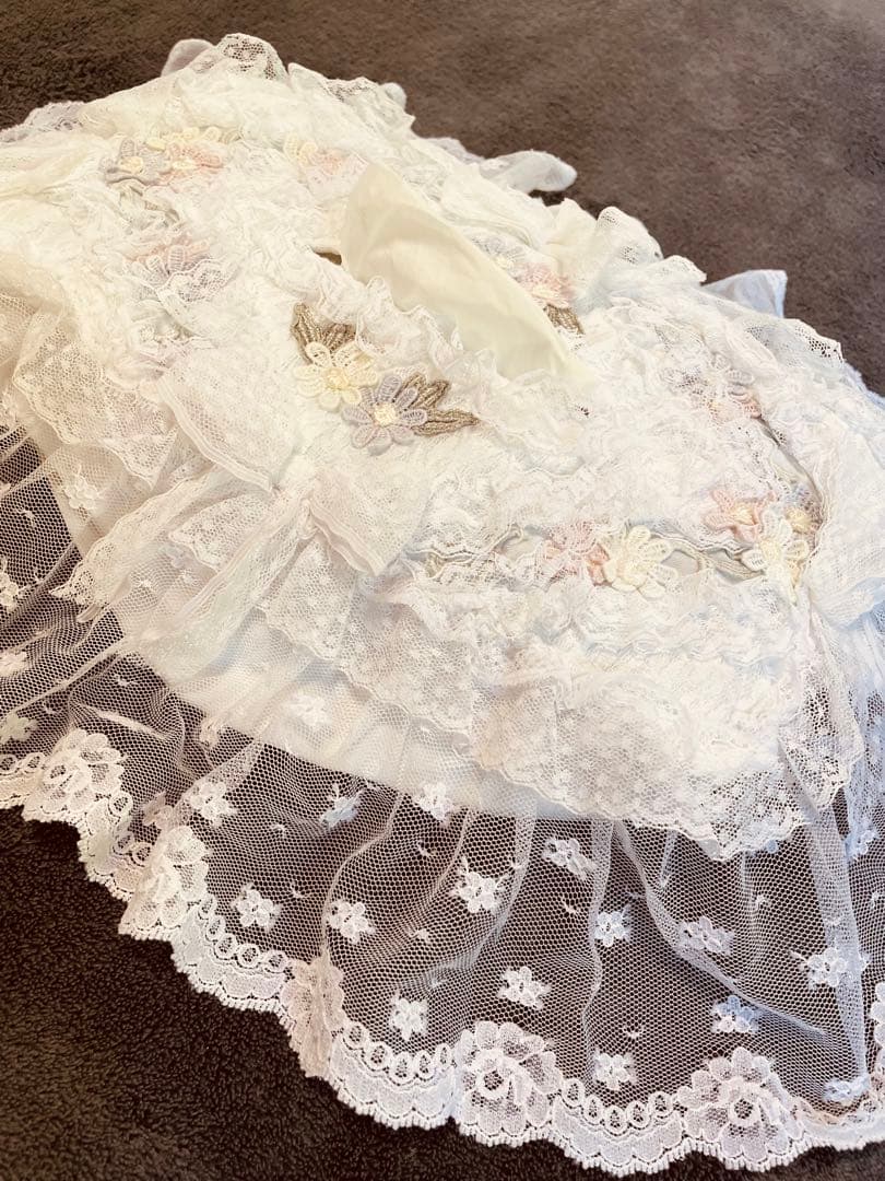 ❤️さえら★ヒスクローネ★花モチーフとレースリボンが素敵なティッシュボックスカバー
